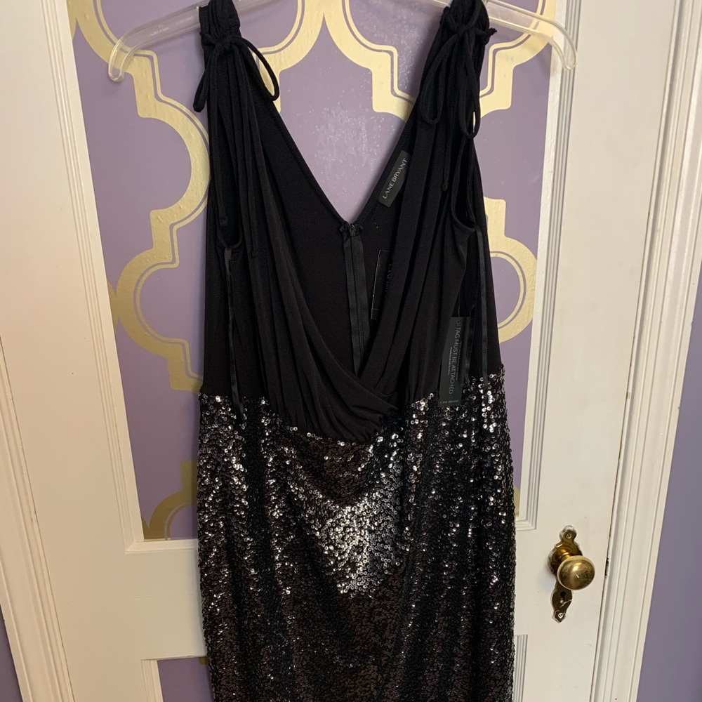 Black sequin dress